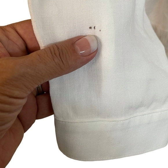 Anthro CLOTH & STONE Tencel Blouse Top White Size Small - Picture 7 of 7